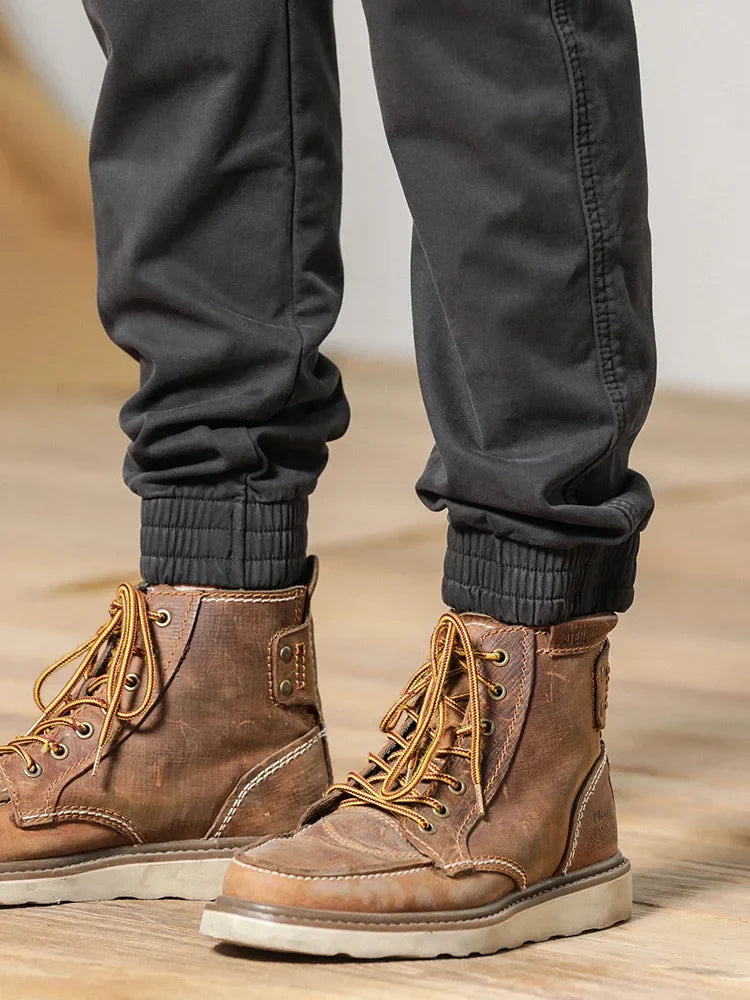 Slim Fit Elastic Ankle Pants