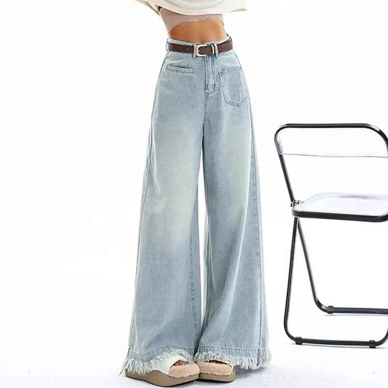 Loose High Waist Hip Hop Wide Leg Jeans