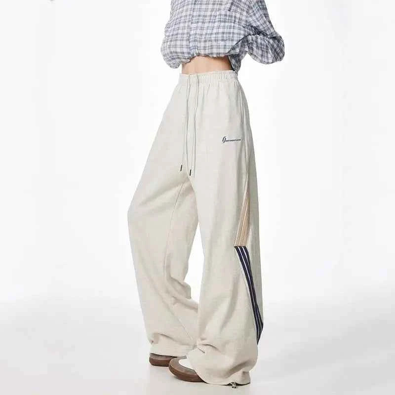 Drawstring Striped Winter High Street Pants