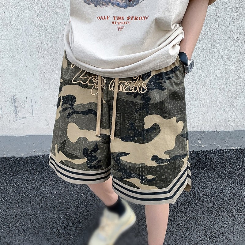 Camo Goth Knee Length Shorts