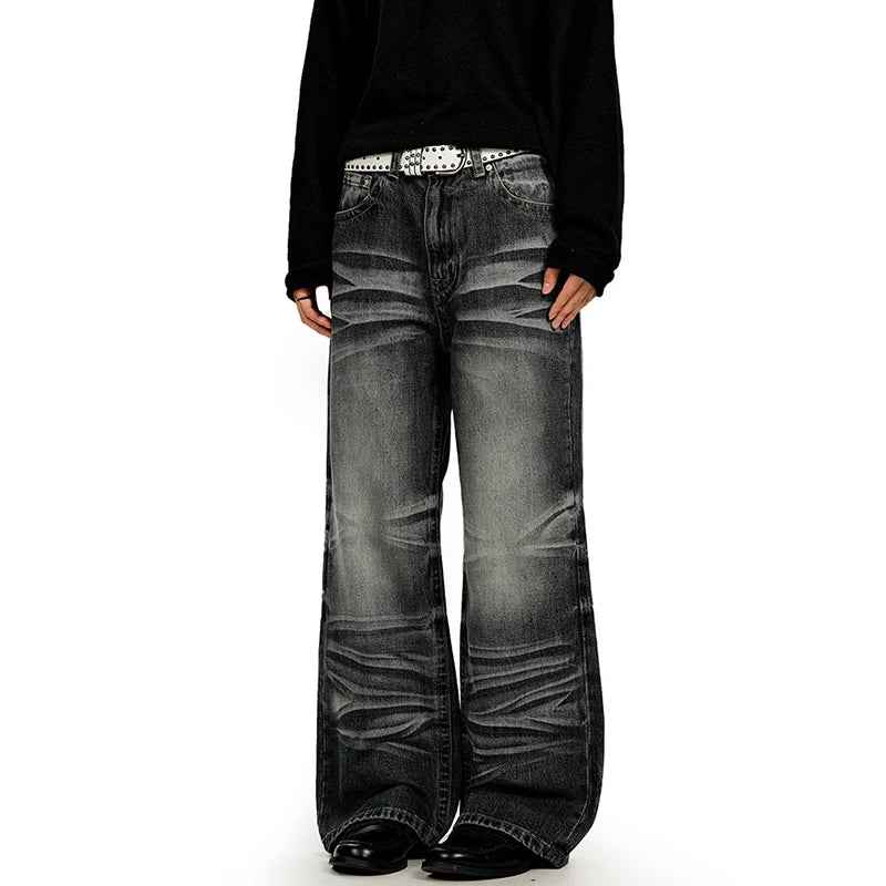 Y2K Vintage Washed Wide Leg Denim Jeans