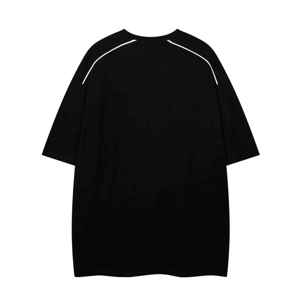 Elevated Oversized Hip Hop Letter Printed Cotton T-Shirt