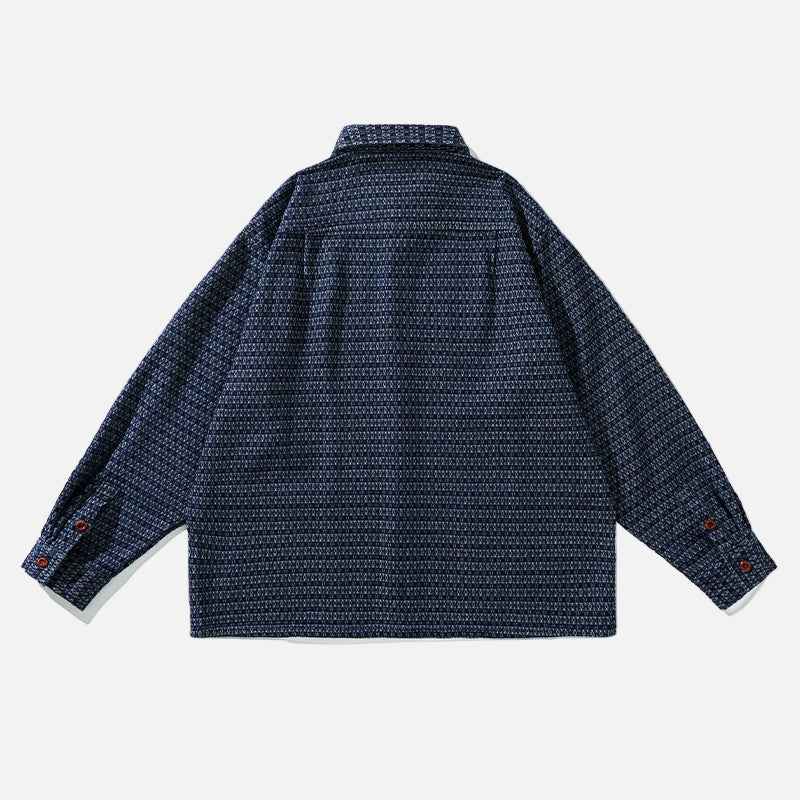 Casual Loose Hip Hop Cargo Long Sleeve Shirt