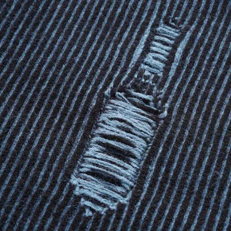 Y2K Grunge Knitted Stripe Ribbed Sweater