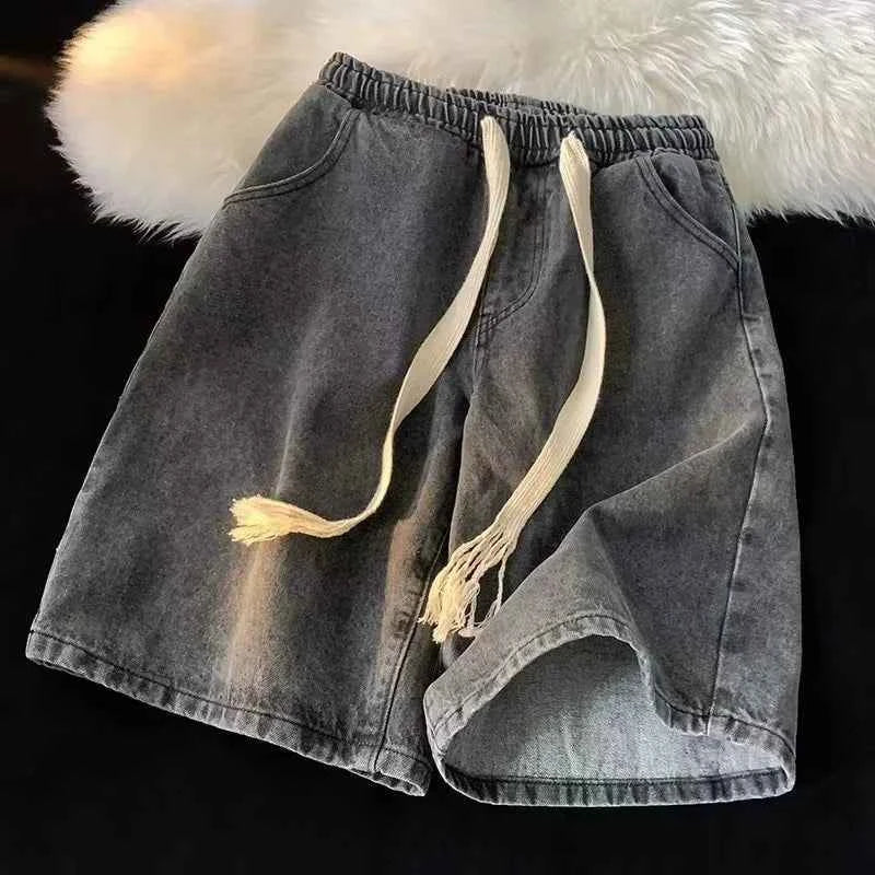 Vintage Korean Style Casual Relax Denim Short