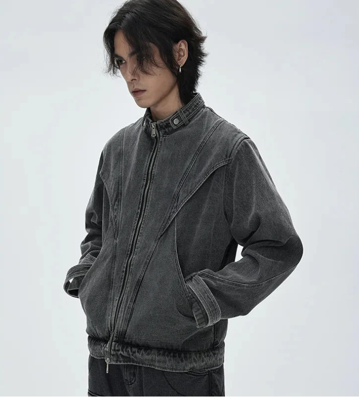 Essential Patchwork Multi Pockets Denim Jacket - Luxuryurbanwear