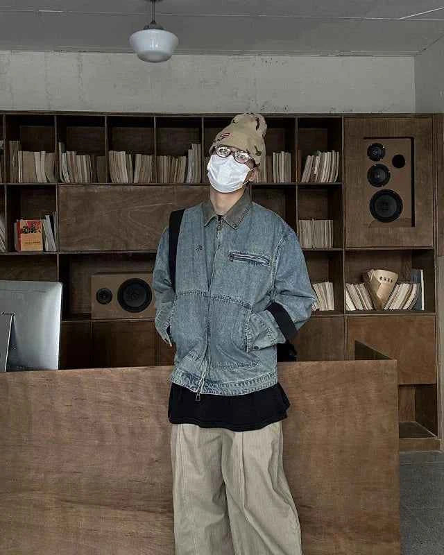 Premium Big Pocket Tooling Denim Jacket