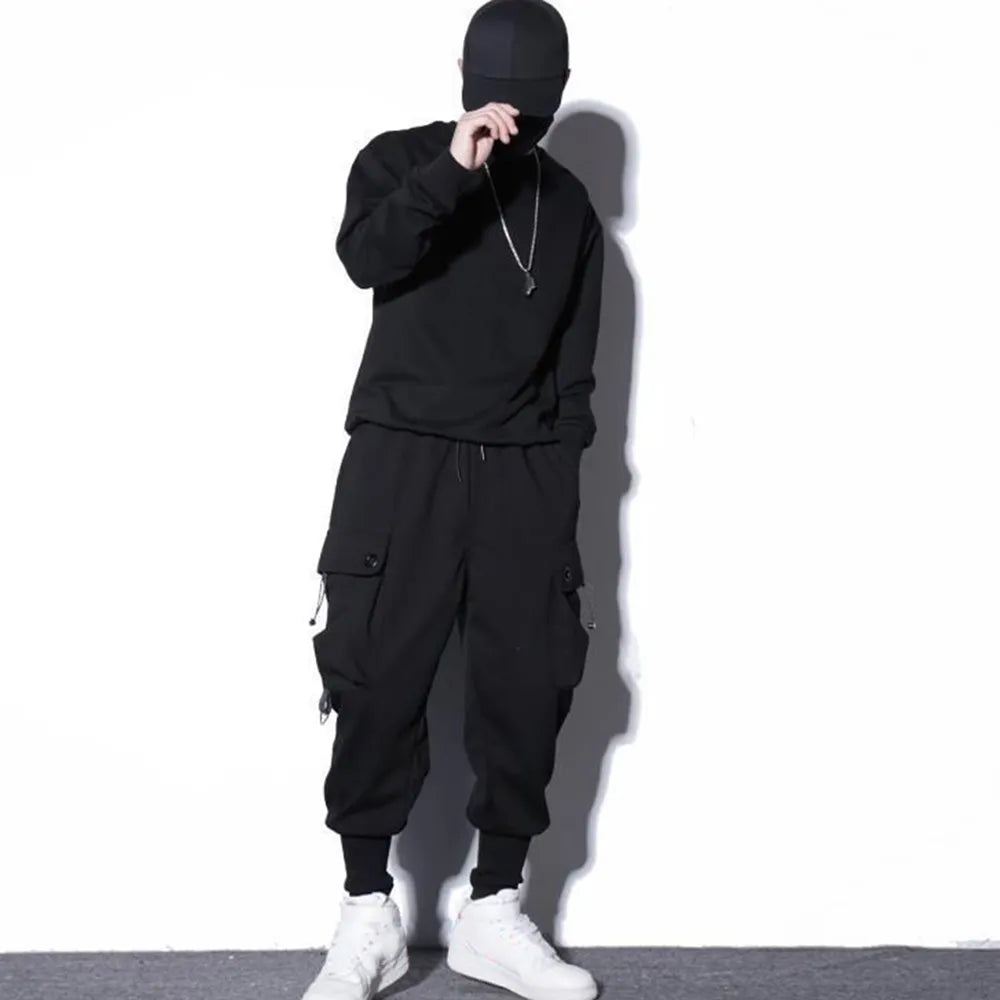 Harem Shadow Tone Ankle Rib Pants