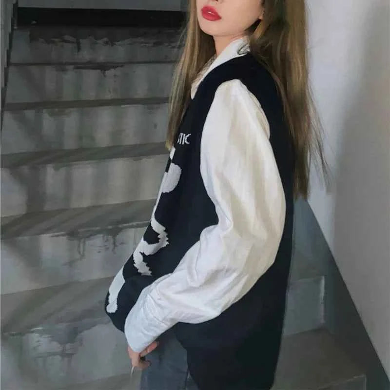 Chic Jacquard Knitted Casual Sweater