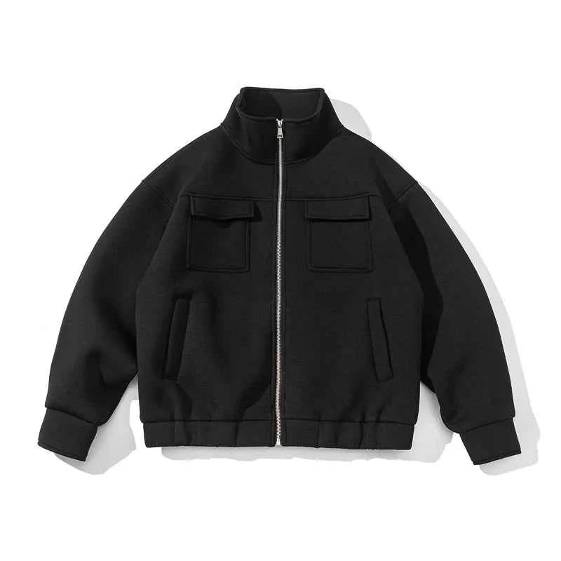 Y2K Spring Oversized Solid Color Cotton Jacket