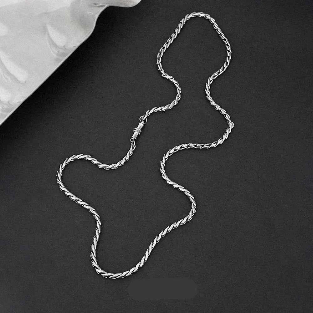 Trendy Magnetic Buckle Sweater Chain Necklace
