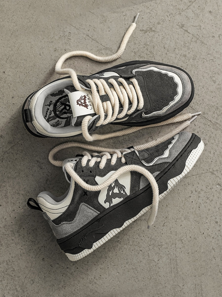 Explorer Thick Sole Sneakers - Heavy-Duty Platform Urban Trainers | LuxuryUrbanwear
