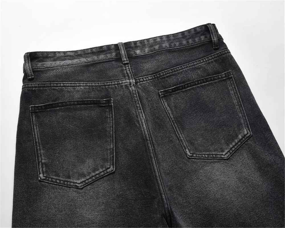 Cozy Streetwear Ripped Black Denim Short