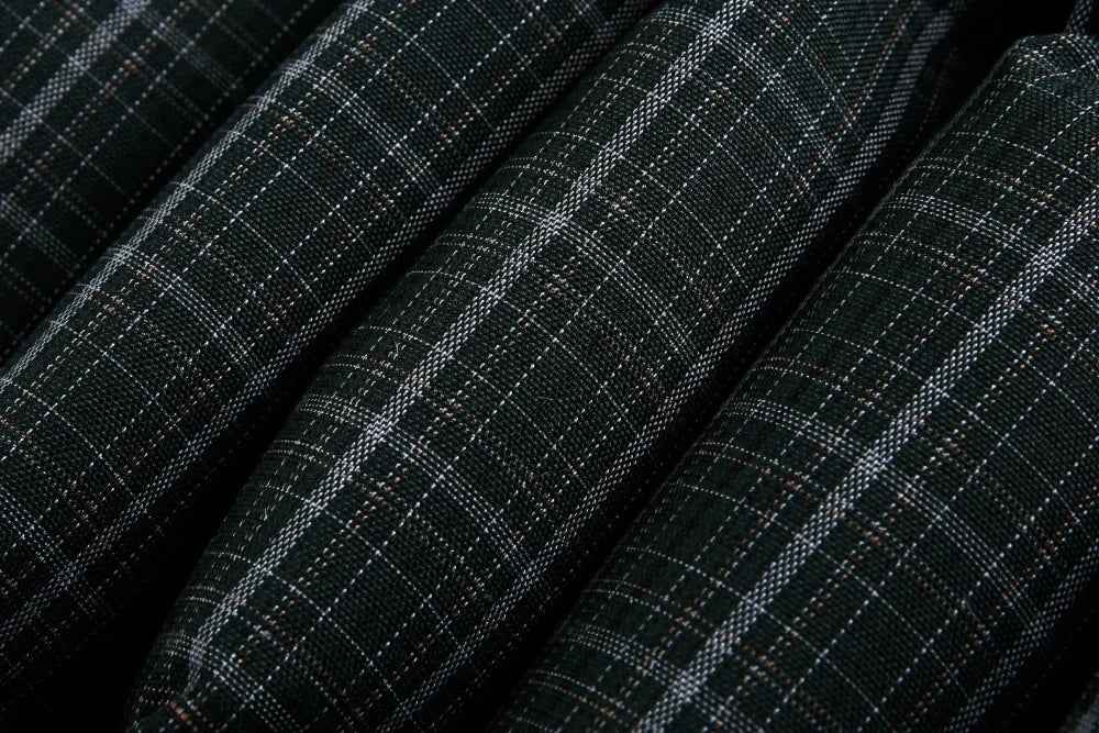 Warm Plaid Double Sided Down Puffer Jacket