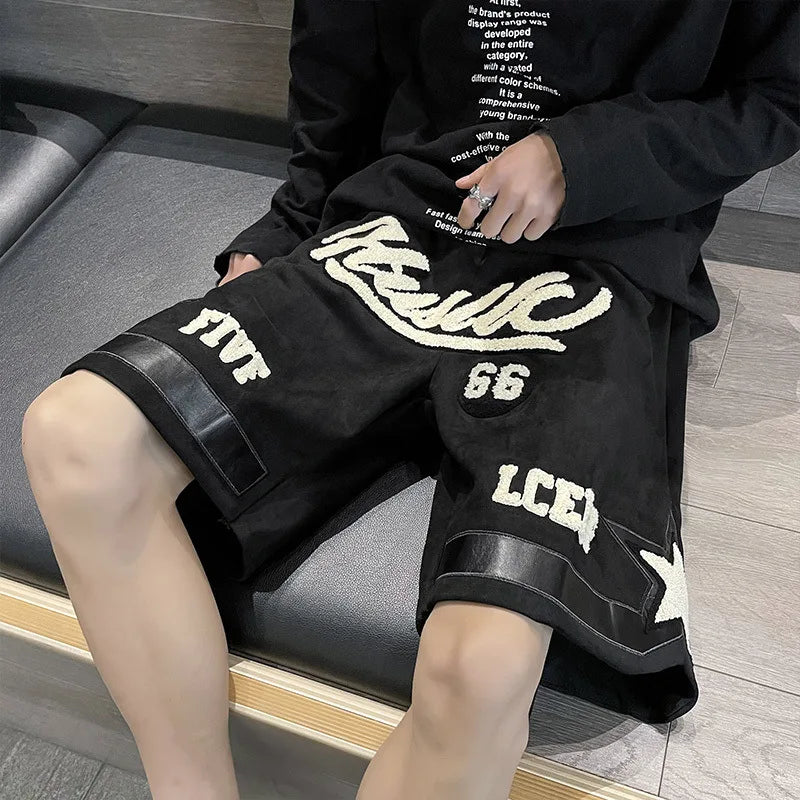 Number 66 Knee Length Shorts