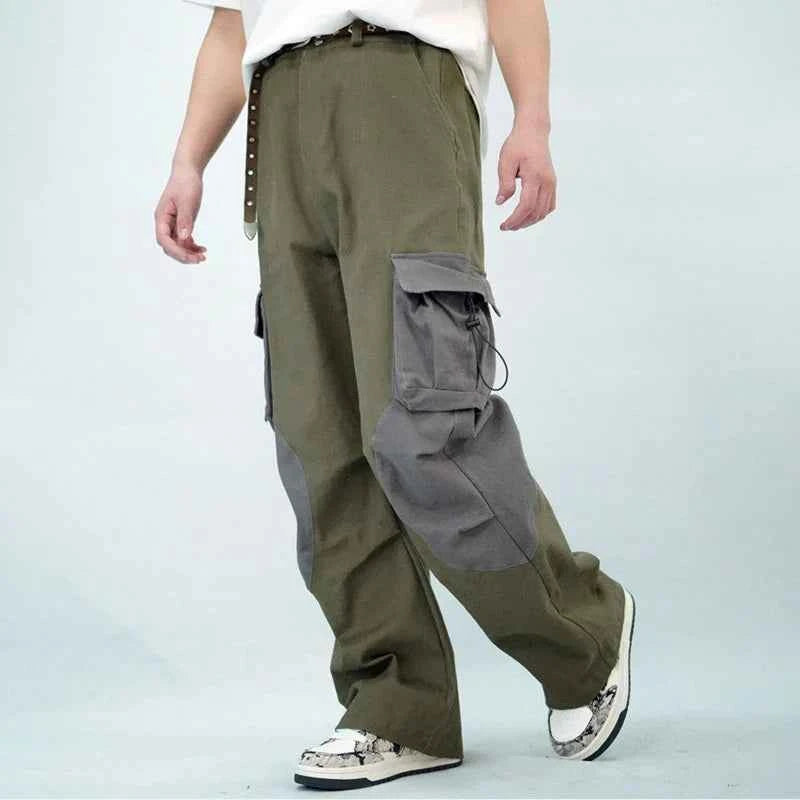 Utility Vibe Green Safari Style Cargo Pants