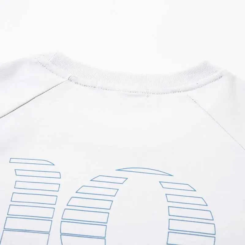 Graphic Racing Print Patchwork Oversized Cotton T-Shirt