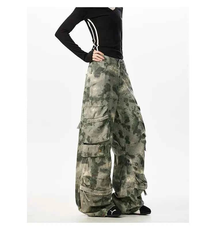 Camouflage Wardrobe Staple Vintage Cargo Pants