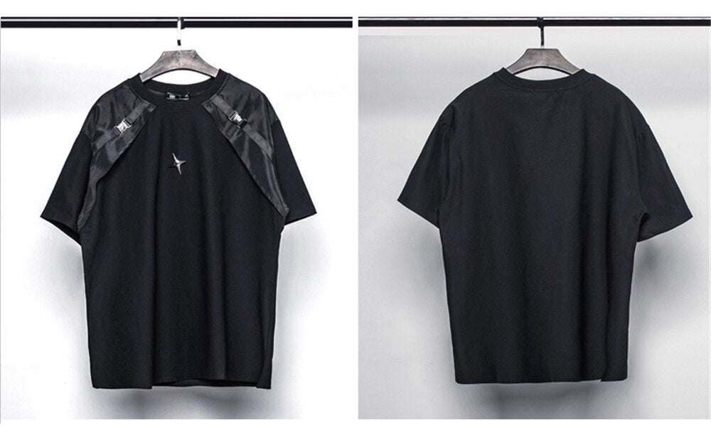 B1 Shoulder Buckle Strap T-Shirt