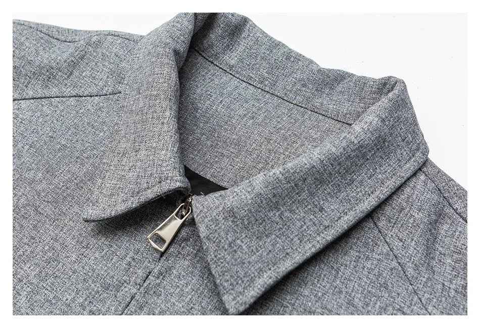 Men Patchwork Loose Vintage Casual Retro Jacket