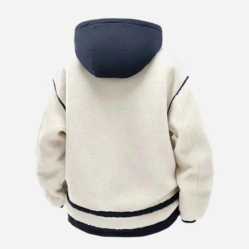 Color Coded Thicken Polar Fleece Loose Fur Jacket