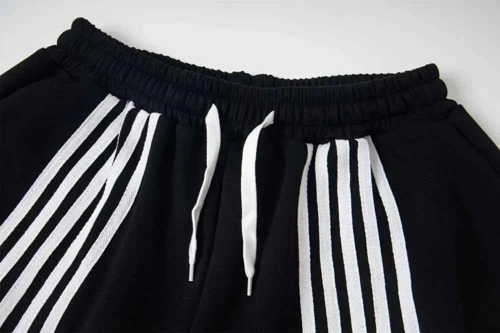 Y2K Effortless Striped Spliced Hip Hop Athletic Jogger