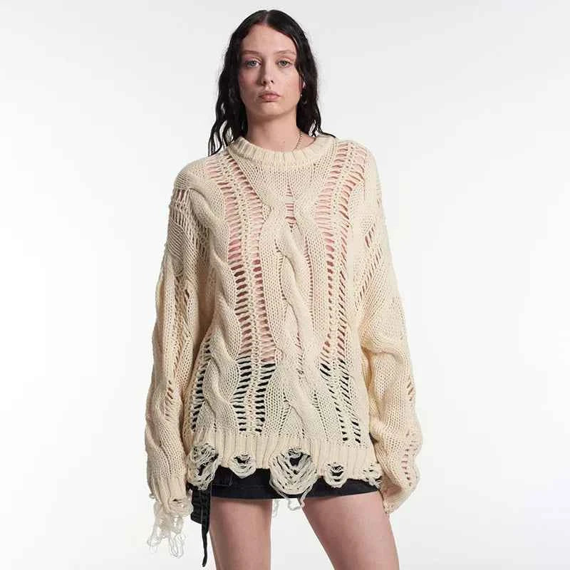 Women Luxury Knitted Essential Fringe Sweater