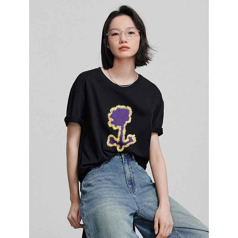 Stylish Short Sleeve Spring T-Shirt