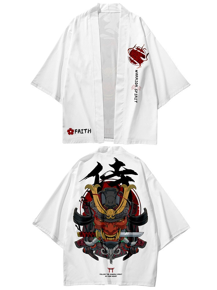 Demon Samurai Warrior Kimono Shirt