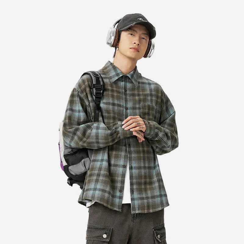 Versatile Plaid Casual Long Sleeve Shirt