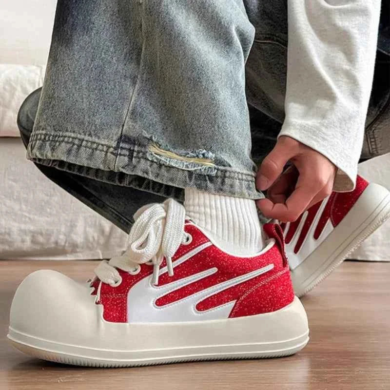 Chunky Heel Mixed Color Sneaker
