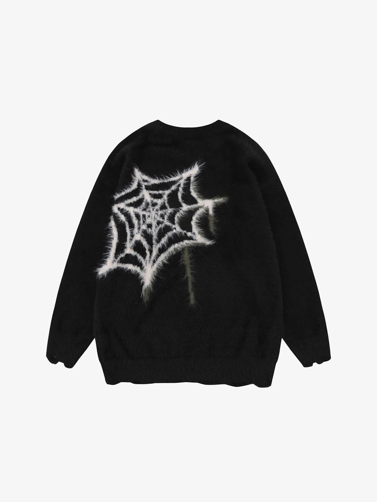 Star Spider Web Knitted Sweater