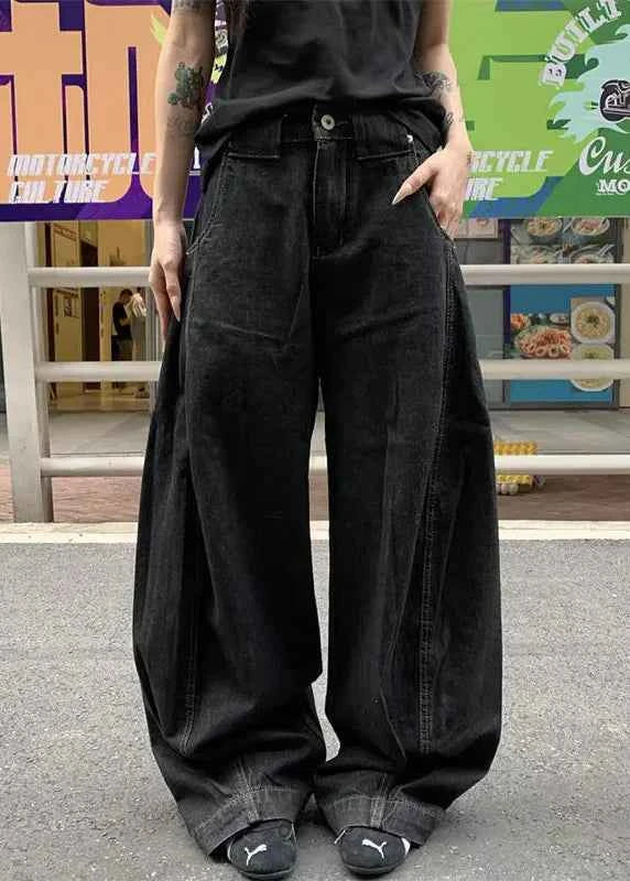 Vintage Washed Minimalist Denim Jeans