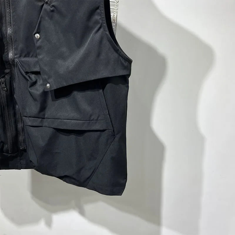 Dark Crow Sleeveless Zipper Vest