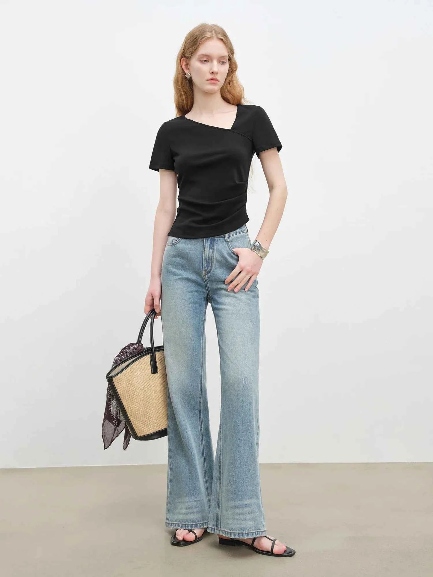 Flare High Waist Light Blue Jeans