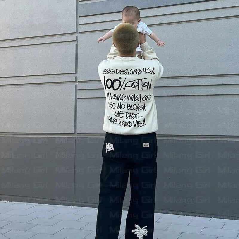 Cozy Winter Letter Graphic Sweatshirt