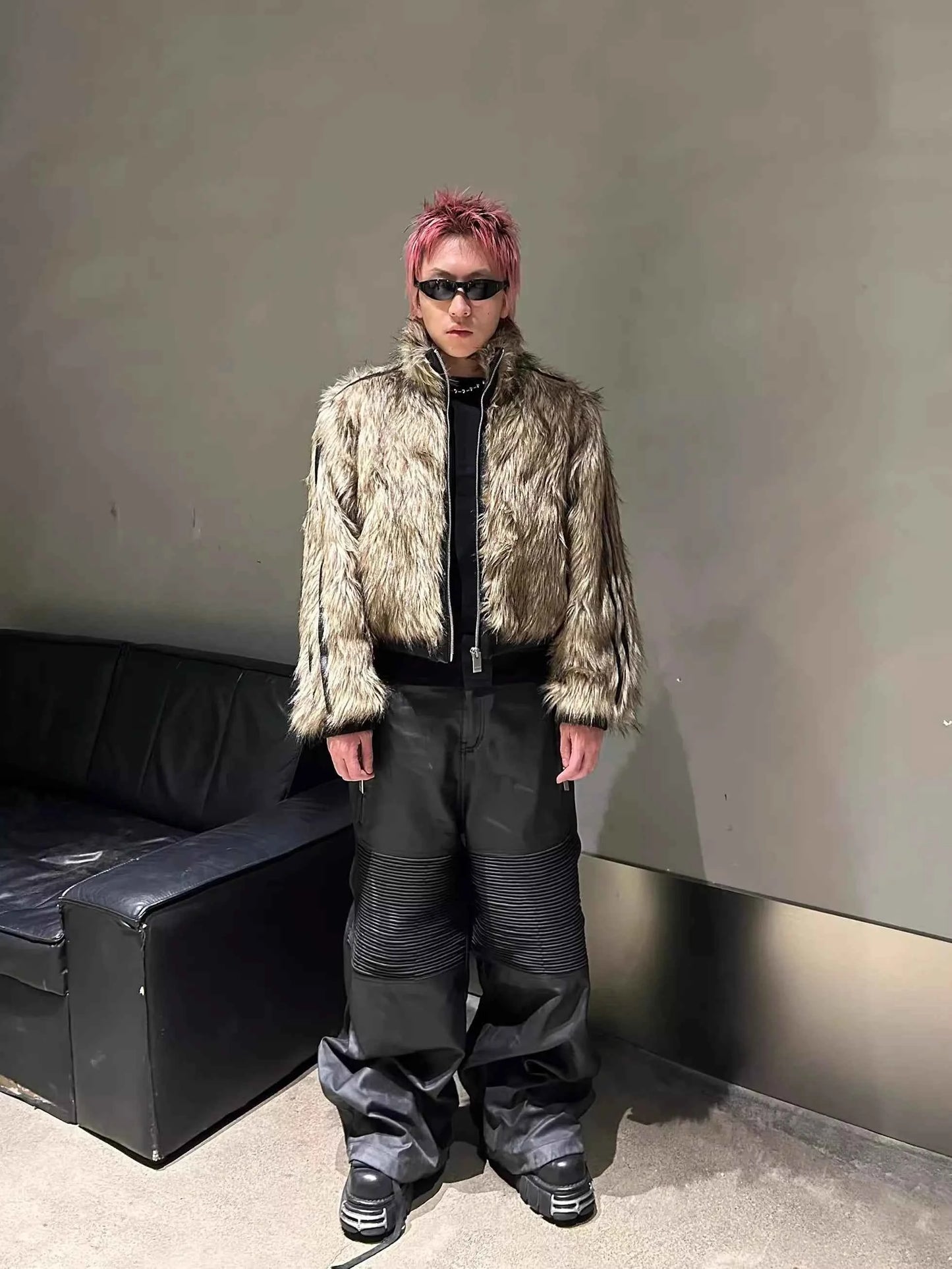 Chic Luxury Reversible Faux Fur Jacket
