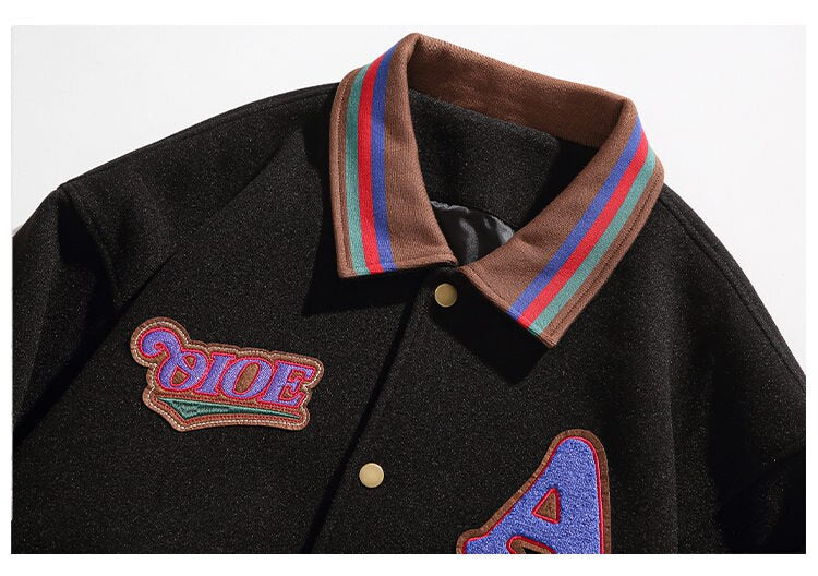 97 Number Baseball Slim Fit Bomber Jacket