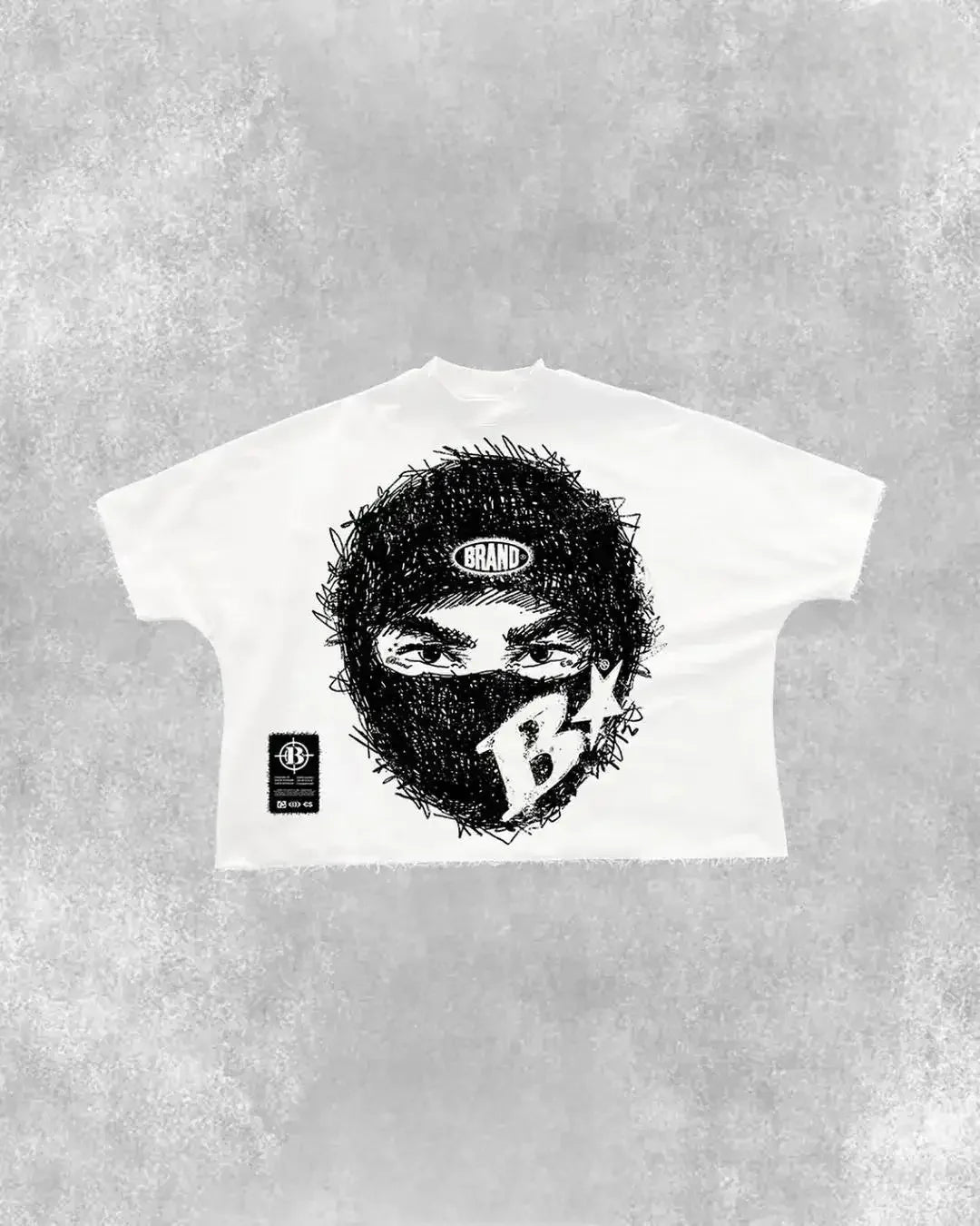 Rockstar Big Mouth Graphic Printed Oversized Sleeveless T-shirt