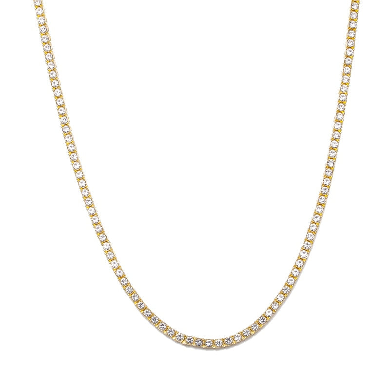 Crystal Rhinestone Tennis Necklace
