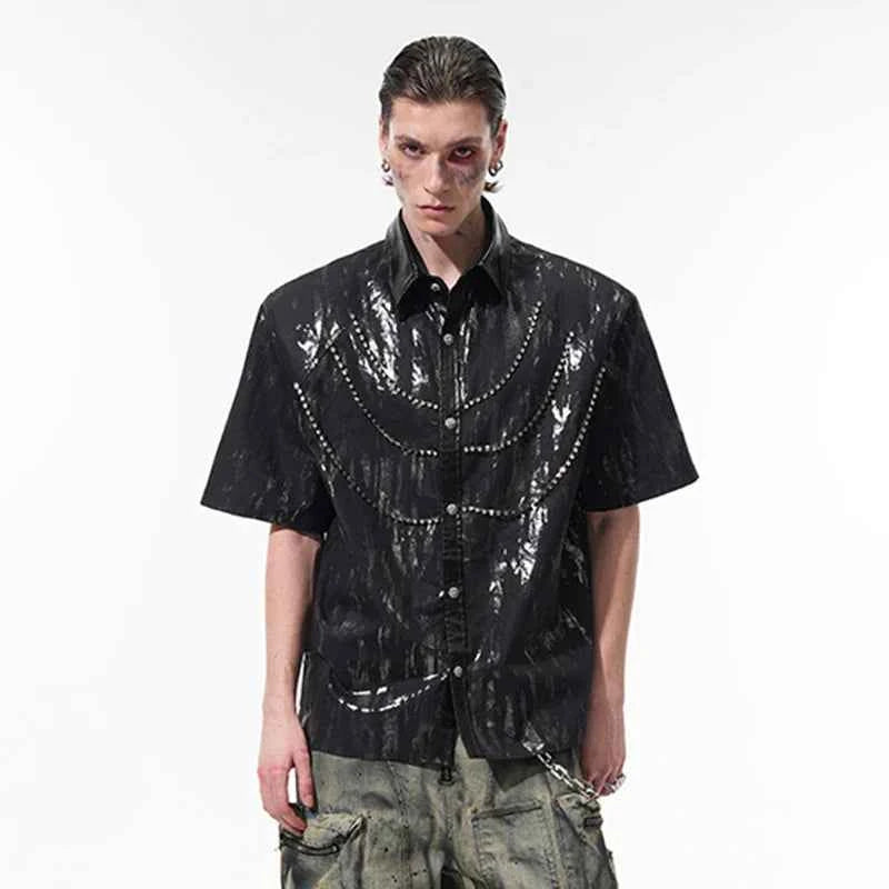 Detachable Chain Design with Shoulder Shirt