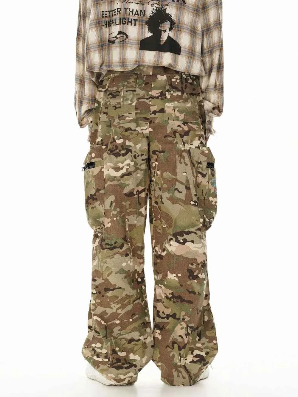 Japanese Style Versatile Camouflage Cargo Pants