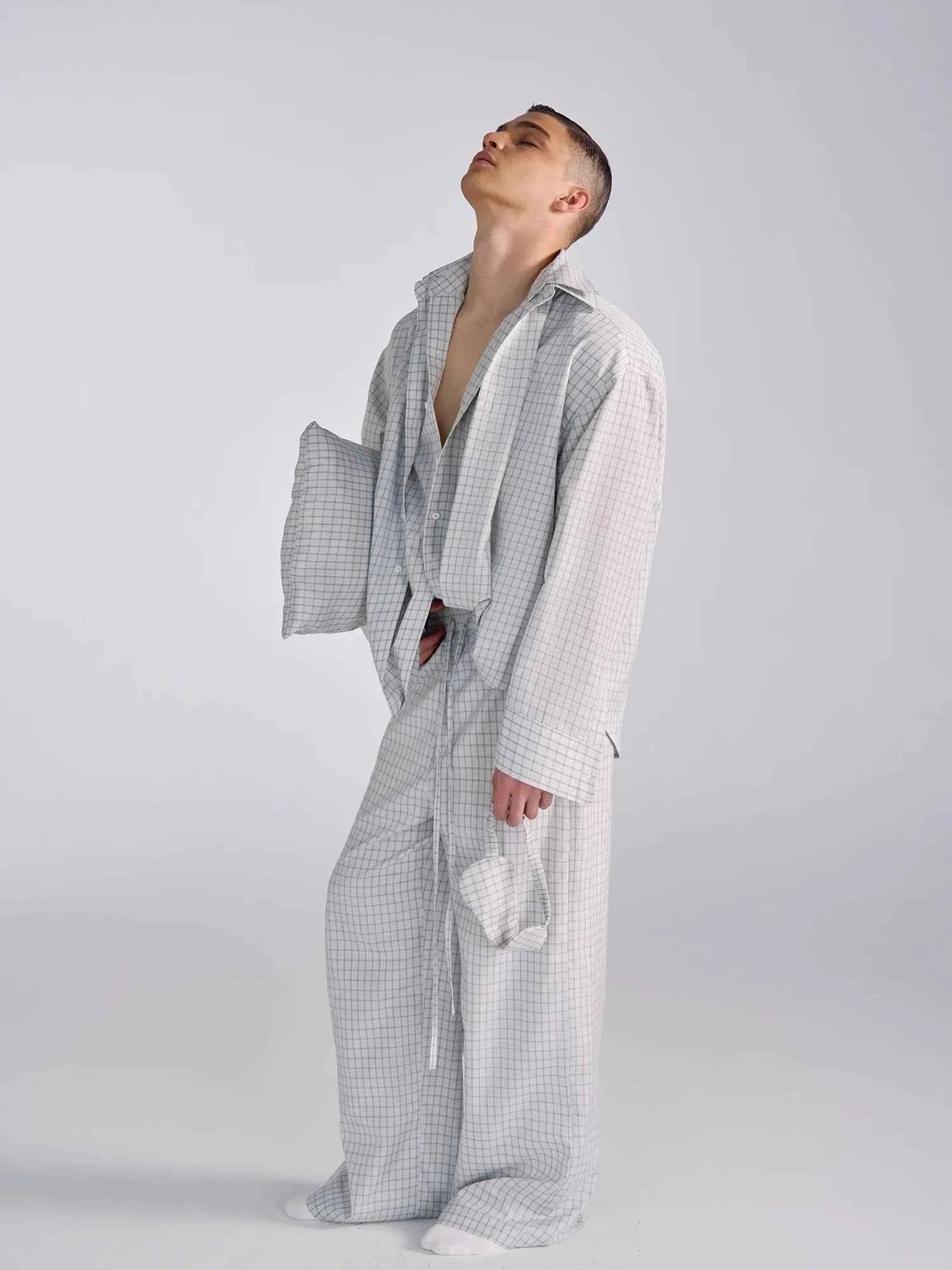 Streetwear Luxury Checked Oversized Flowy Shirt