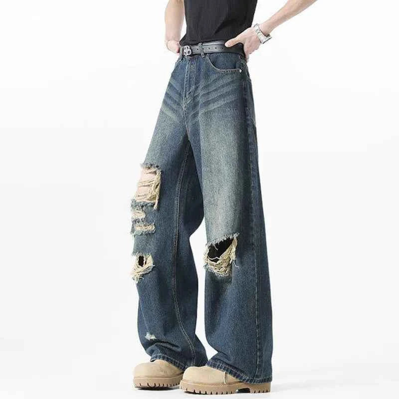 Durable High Street Vintage Denim Jeans