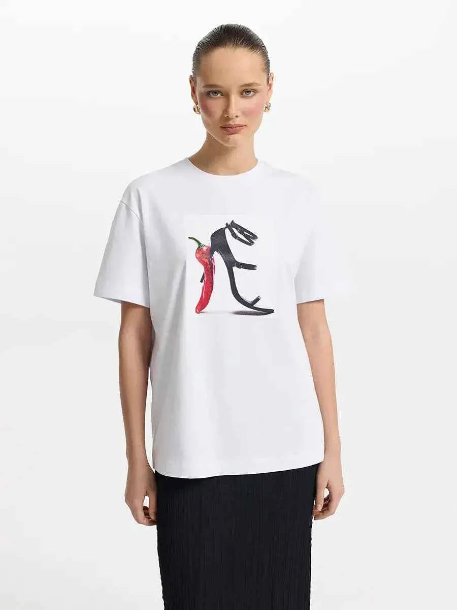 Retro Russian Style Printed Fun Casual T-Shirt