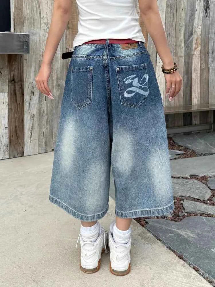 Vintage High Waist Ripped Denim Jeans