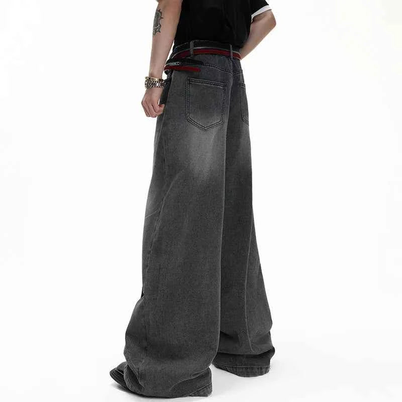 Luxury Sequin Patchwork Wide Leg Jeans