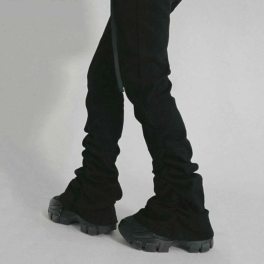 Black Slim Fit High Waist Flared Bootcut Jeans