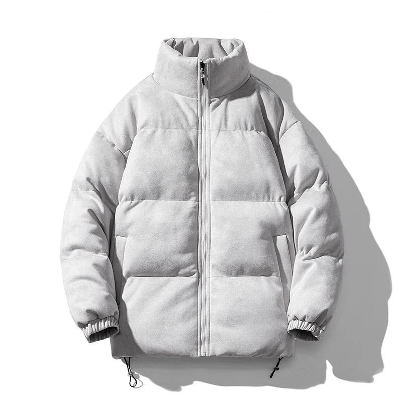 Dusky Color Padded Zipper Jacket