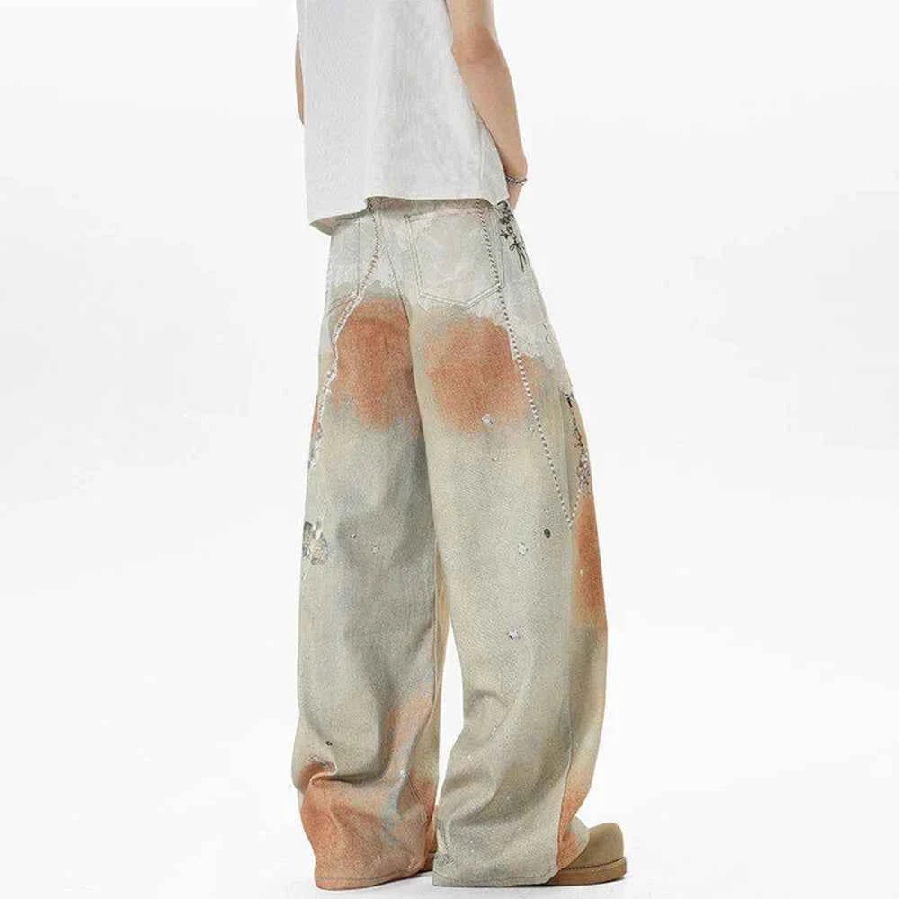 Trendsetter Retro Loose Graphic Denim Jeans